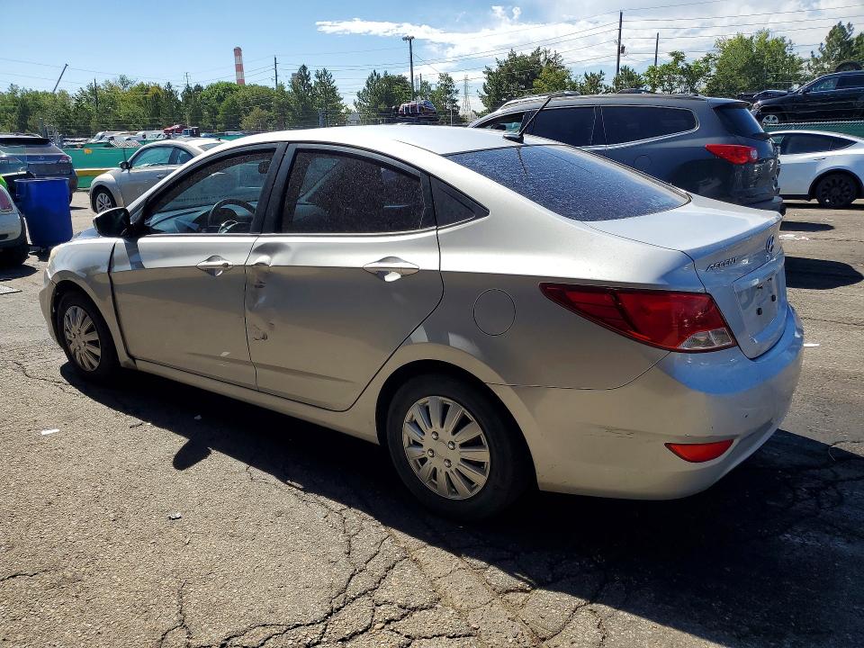 2016 Hyundai Accent VIN KMHCT4AE3GU036608 COPART salvage auction — FRONT END, Co - Public - Salvage Title, sold $675 on 2026-07-14 (photo 2)