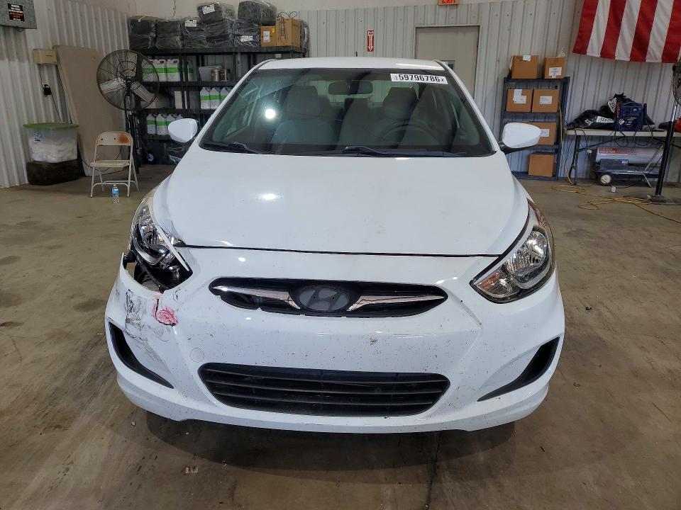2017 Hyundai Accent VIN KMHCT4AE8HU305929 COPART salvage auction — FRONT END, Tx - Salvage Vehicle Title, sold $1,650 on 2026-07-27 (photo 5)