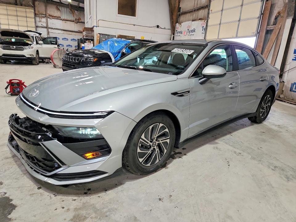2026 Hyundai Sonata hybrid VIN KMHL24JJ9TA147157 COPART salvage auction — FRONT END, OH - CERTIFICATE OF TITLE (P), sold $8,600 on 2026-07-13 (photo 1)