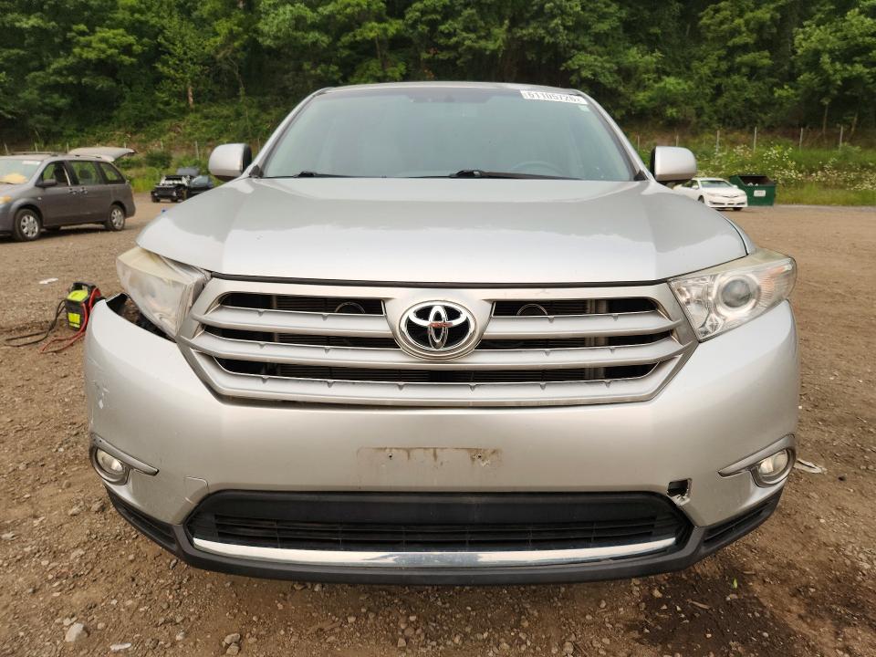 2012 Toyota Highlander VIN 5TDDK3EH0CS116473 COPART salvage auction — FRONT END, Ny - Mv-907A Salvage Certificate, sold $625 on 2026-07-23 (photo 5)