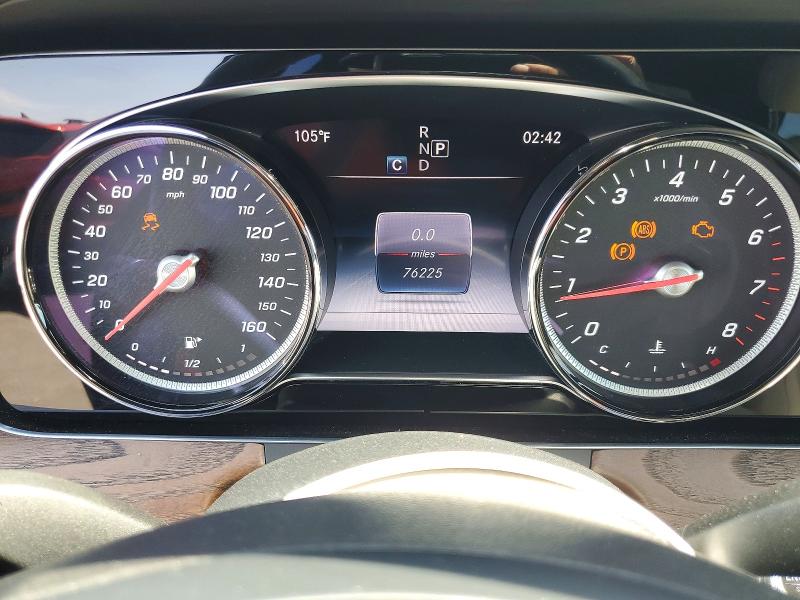 2017 Mercedes-benz E-class VIN WDDZF4JBXHA090864 COPART salvage auction — FRONT END, CA - SALVAGE CERTIFICATE, sold $6,100 on 2026-08-12 (photo 9)