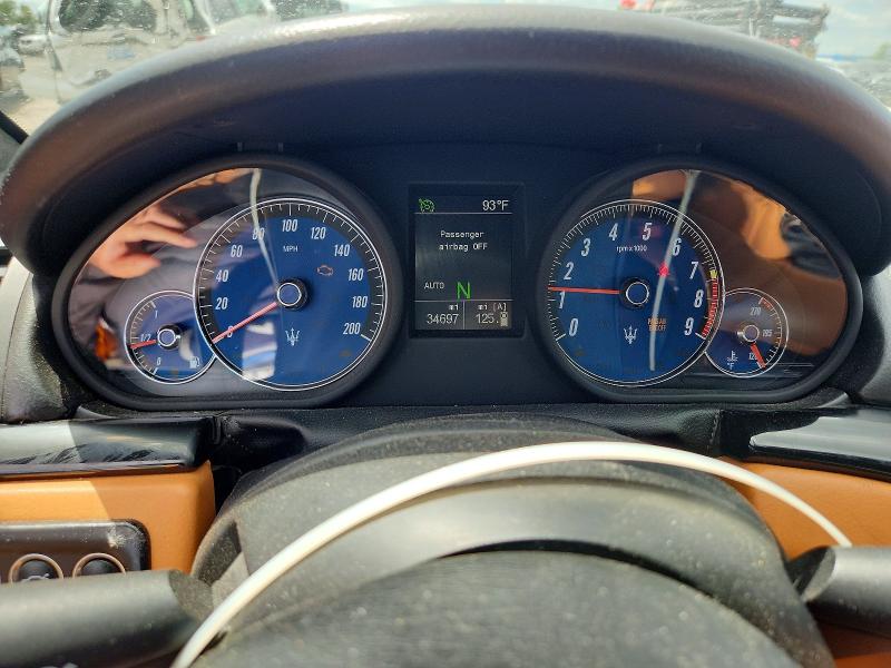 2009 Maserati Granturismo VIN ZAMHJ45A690046739 COPART salvage auction — FRONT END, MI - CERTIFICATE OF TITLE, sold $9,600 on 2026-08-14 (photo 9)