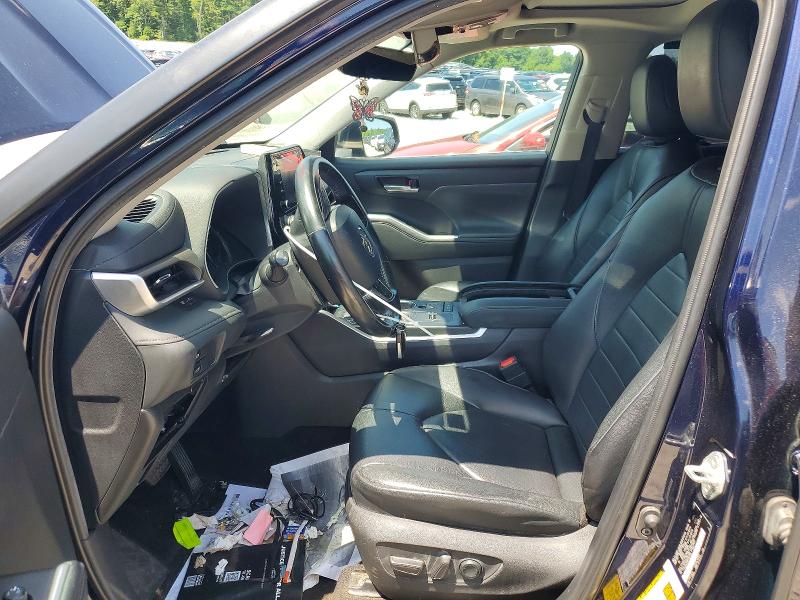 2020 Toyota Highlander VIN 5TDGBRCH8LS502724 COPART salvage auction — REAR END, Ma - Cert Of Title-Salvage, sold $5,000 on 2026-07-29 (photo 7)