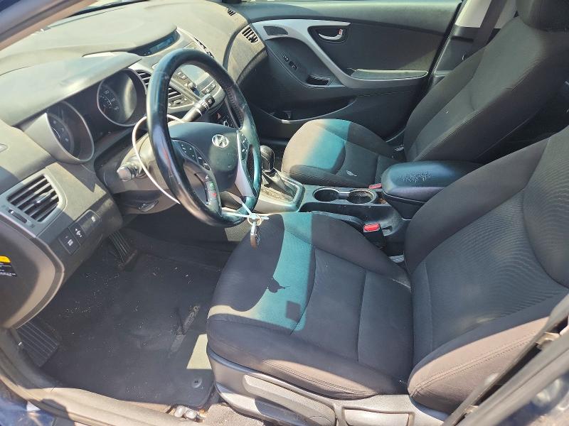 2016 Hyundai Elantra VIN KMHDH4AE0GU568629 COPART salvage auction — FRONT END, TX - CERTIFICATE OF TITLE, sold $1,200 on 2026-08-02 (photo 7)