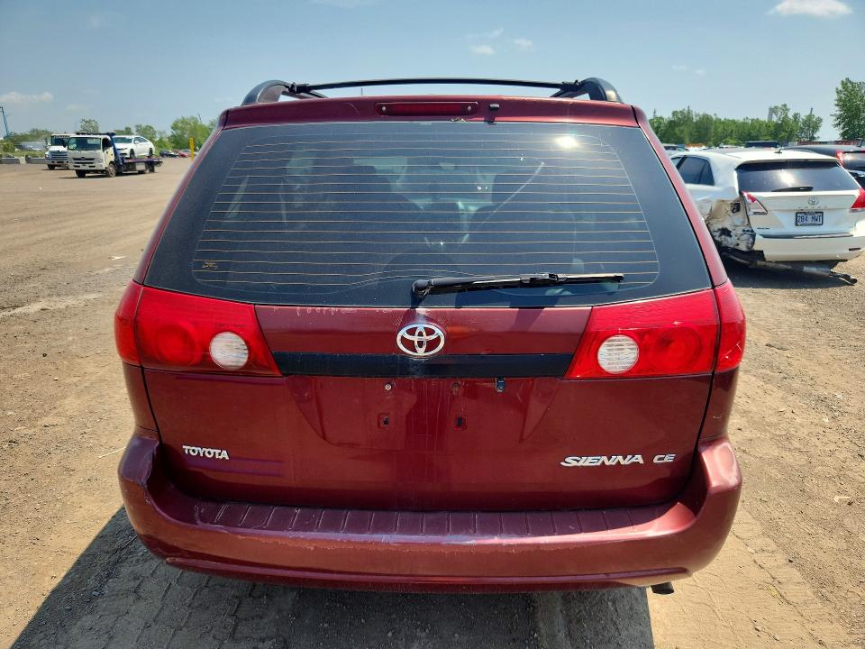 2007 Toyota Sienna VIN 5TDZK29C27S044325 COPART salvage auction — MINOR DENT/SCRATCHES, Qc - Aucune Mention, sold $700 on 2026-07-28 (photo 6)