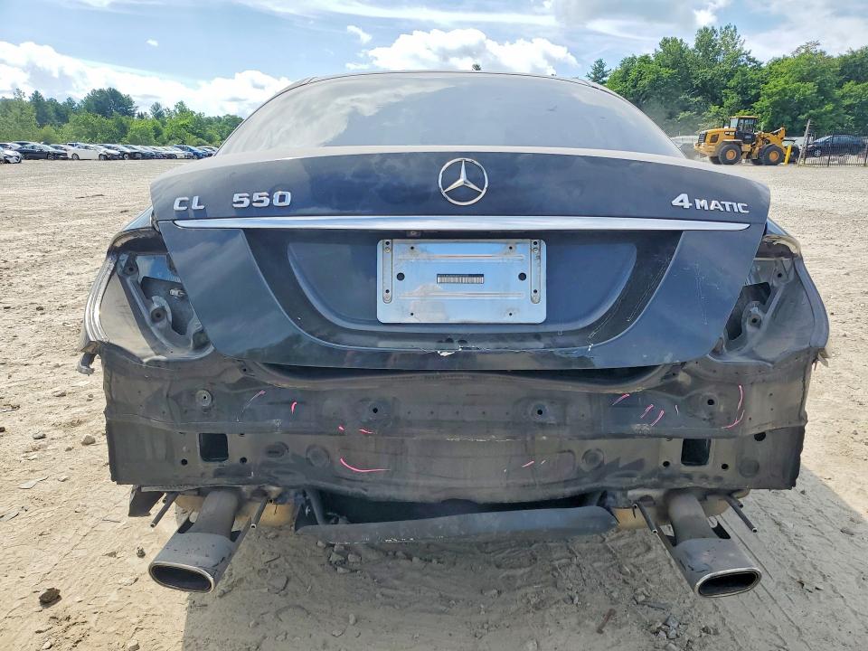 2010 Mercedes-benz Cl-klasse VIN WDDEJ8GB0AA025524 COPART salvage auction — REAR END, Ma - Cert Of Title-Reconstrctd Coll, sold $1,550 on 2026-08-17 (photo 6)