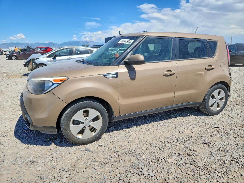 2016 Kia Soul VIN KNDJN2A22G7247622 COPART salvage auction — REAR END, Ut - Salvage Certificate, sold $675 on 2026-08-28 (photo 1)