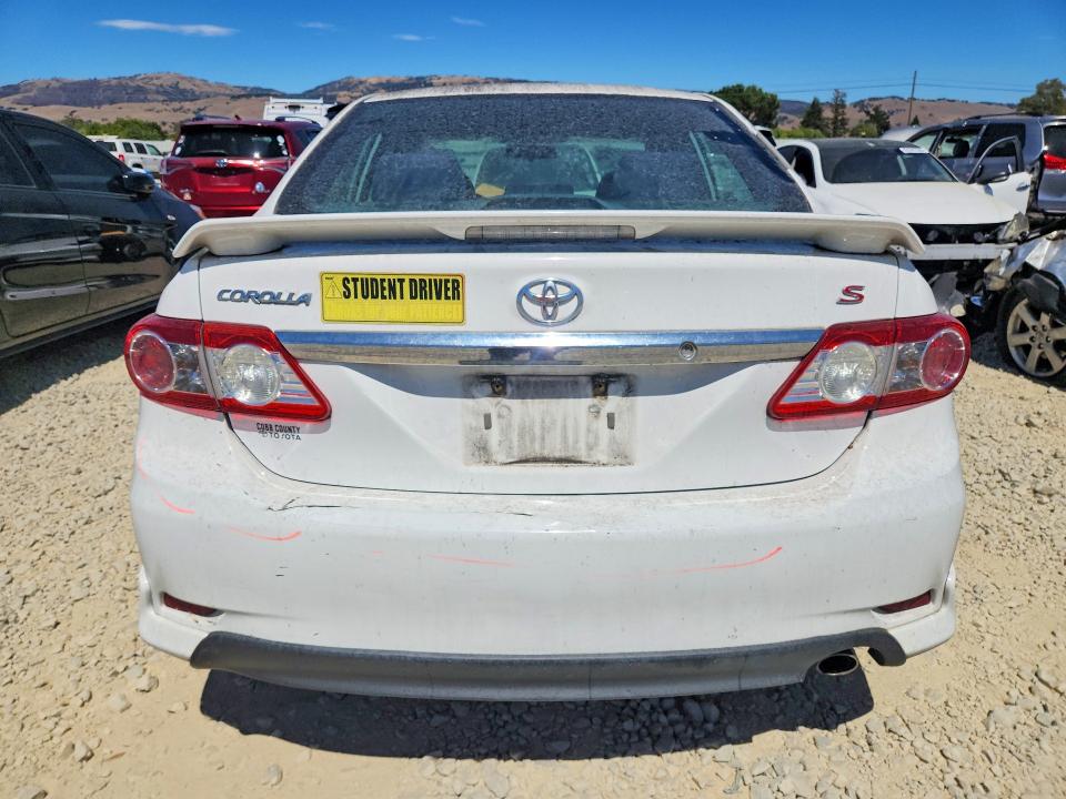 2012 Toyota Corolla VIN 5YFBU4EE0CP012541 COPART salvage auction — FRONT END, CA - SALVAGE CERTIFICATE, sold $60 on 2026-07-28 (photo 6)