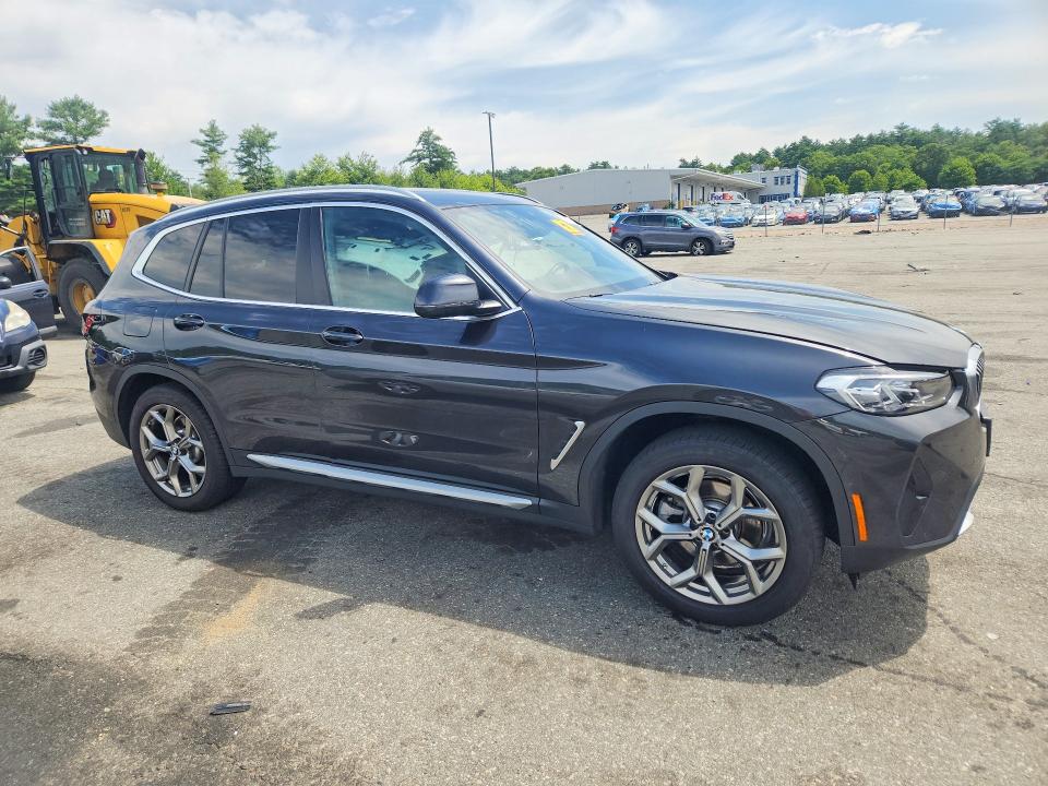 2022 BMW X3 VIN 5UX53DP00N9M92976 COPART salvage auction — PARTIAL REPAIR, Ct - Certificate Of Title, sold $7,300 on 2026-07-21 (photo 4)