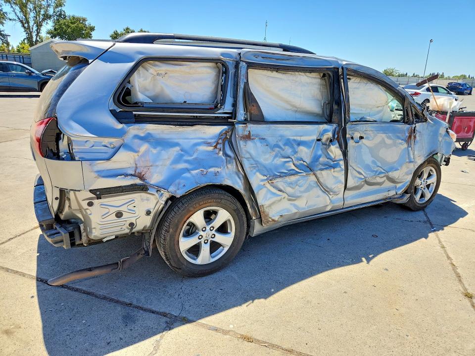 2015 Toyota Sienna VIN 5TDKK3DC2FS643609 COPART salvage auction — SIDE, Ca - Salvage Certificate, sold $525 on 2026-07-20 (photo 3)