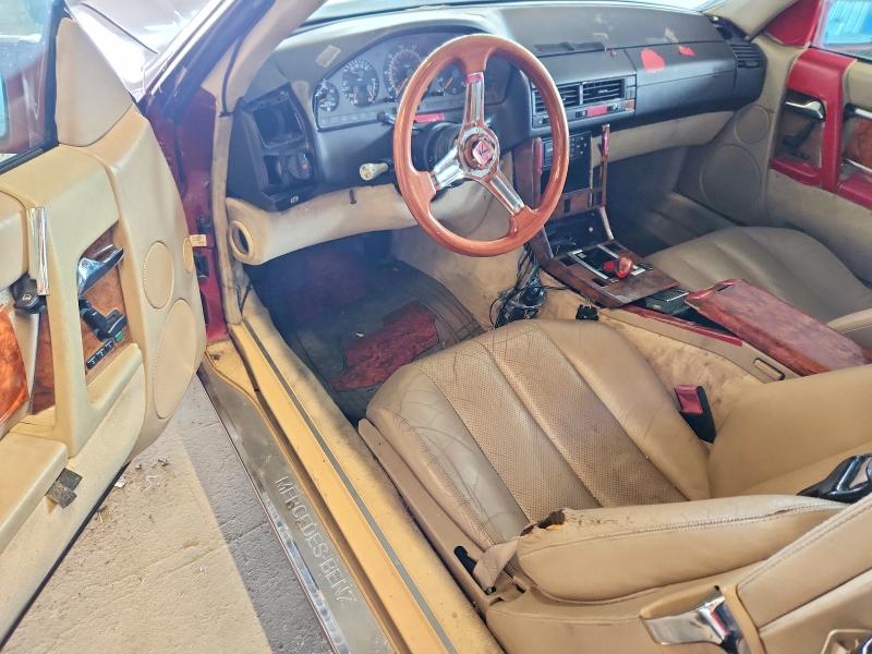 1992 Mercedes-benz Sl-klasse VIN WDBFA66E1NF054326 COPART salvage auction — MINOR DENT/SCRATCHES, Ca - Dis/Dlr/Exp Only Clean Title, sold $1,150 on 2026-07-09 (photo 8)