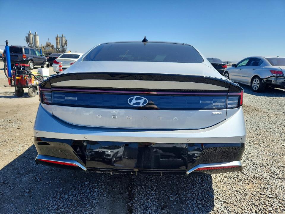 2024 Hyundai Sonata VIN KMHL54JJ5RA100367 COPART salvage auction — FRONT END, Ca - Salvage Certificate, sold $125 on 2026-07-24 (photo 6)
