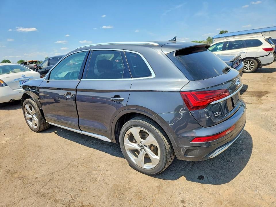 2021 Audi Q5 VIN WA1BAAFY3M2020630 COPART salvage auction — FRONT END, Pa - Certificate Of Salvage, sold $10,900 on 2026-07-31 (photo 2)