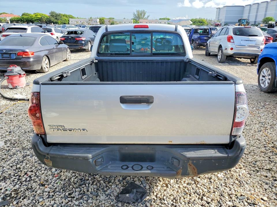 2010 Toyota Tacoma VIN 5TENX4CN6AZ694114 COPART salvage auction — FRONT END, Fl - Certificate Of Title, sold $650 on 2026-07-28 (photo 6)