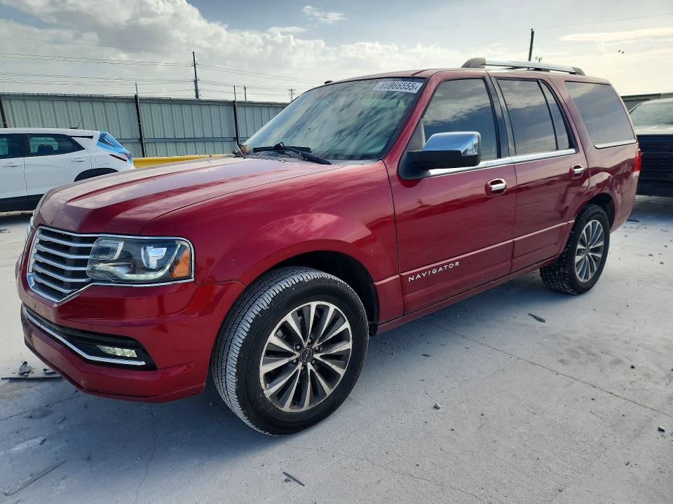 2017 Lincoln Navigator VIN 5LMJJ2JT1HEL03981 COPART salvage auction — FRONT END, Tx - Salvage Vehicle Title, sold $450 on 2026-07-28 (photo 1)