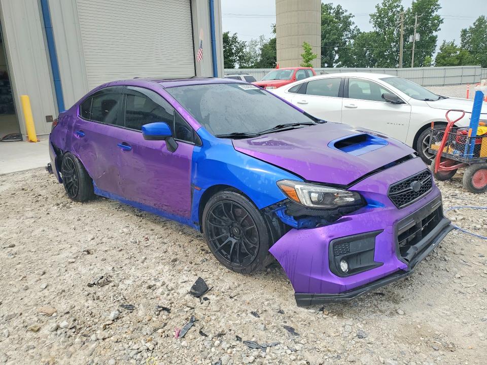 2018 Subaru WRX VIN JF1VA1F68J9819247 COPART salvage auction — SIDE, Salvage Title, sold $2,600 on 2026-09-16 (photo 4)