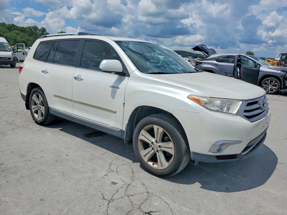 2012 Toyota Highlander VIN 5TDYK3EH4CS060703 COPART salvage auction — MINOR DENT/SCRATCHES, Tx - Dealer Only Clean Title (P), sold $6,300 on 2026-07-29 (photo 4)