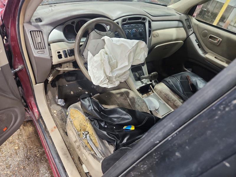 2005 Toyota Highlander VIN JTEDP21A050059200 COPART salvage auction — FRONT END, La - Cert Of Title-Salvage, sold $750 on 2026-07-14 (photo 8)