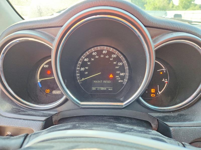 2008 Lexus Rx 400h VIN JTJHW31U182863357 COPART salvage auction — FRONT END, MA - CERT OF TITLE-RECONSTRCTD COLL, sold $450 on 2026-07-15 (photo 9)