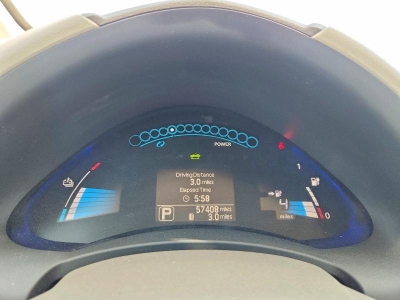 2012 Nissan Leaf VIN JN1AZ0CP6CT018480 COPART salvage auction — FRONT END, UT - CERTIFICATE OF TITLE, sold $175 on 2026-07-31 (photo 9)
