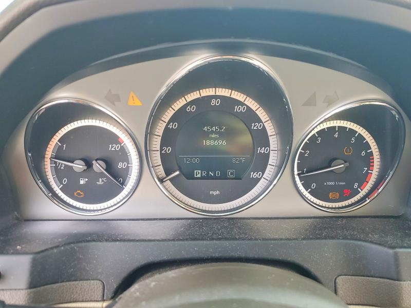 2009 Mercedes-benz C class VIN WDDGF81X49R079209 COPART salvage auction — WATER/FLOOD, NJ - CERT OF TITLE-SALVAGE FLOOD (P), sold $450 on 2026-08-18 (photo 9)