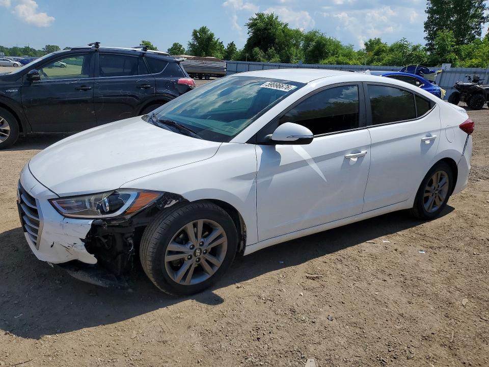 2017 Hyundai Elantra VIN KMHD84LF9HU398245 COPART salvage auction — FRONT END, On - Permit Salvage, sold $1,300 on 2026-07-28 (photo 1)