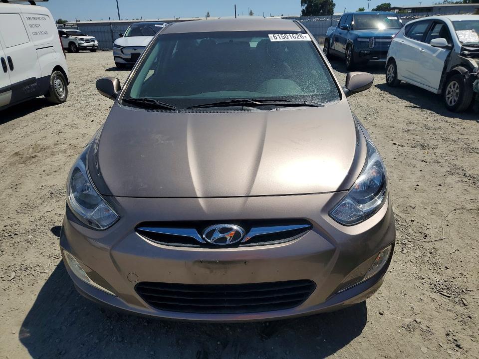 2012 Hyundai Accent VIN KMHCU5AE1CU017665 COPART salvage auction — SIDE, Ca - Salvage Certificate, sold $850 on 2026-07-23 (photo 5)