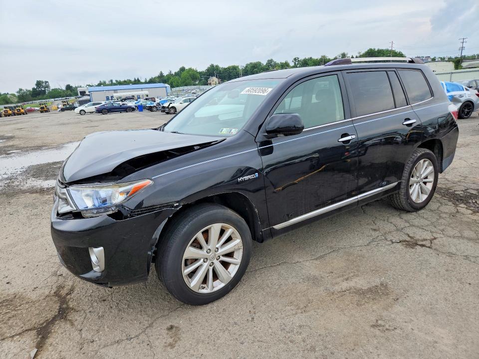 2011 Toyota Highlander hybrid VIN JTEDC3EH6B2003559 COPART salvage auction — FRONT END, PA - CERT OF TITLE, sold $1,400 on 2026-07-17 (photo 1)