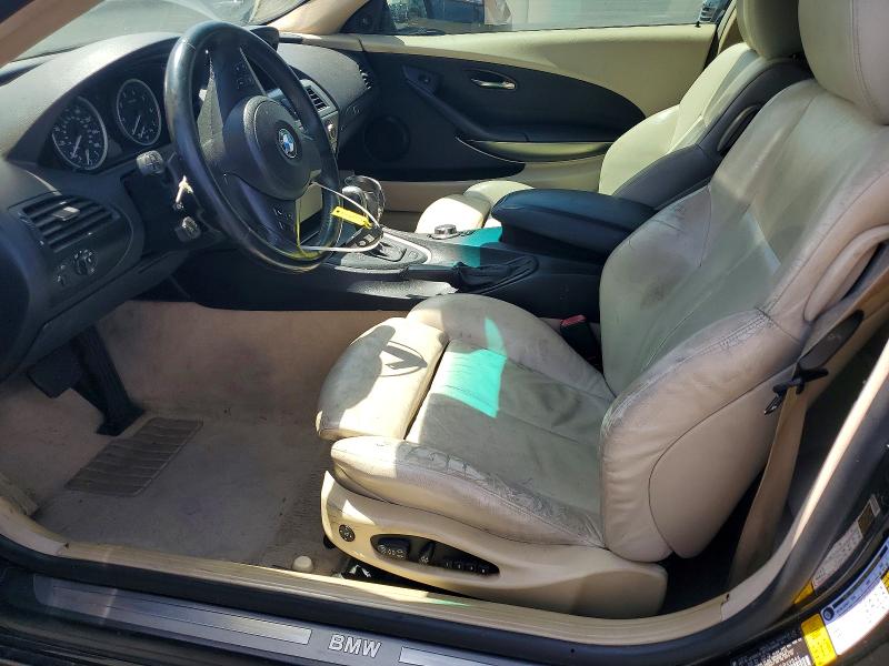 2006 BMW 6 series VIN WBAEH13476CR49844 COPART salvage auction — REAR END, Ca - Salvage Certificate, sold $300 on 2026-07-13 (photo 7)