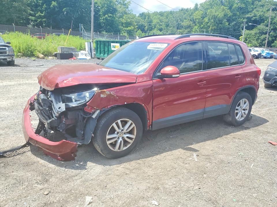 2016 Volkswagen Tiguan VIN WVGBV7AX0GW085603 COPART salvage auction — FRONT END, Md - Cert Of Salvage > 75% Damage, sold $125 on 2026-07-28 (photo 1)