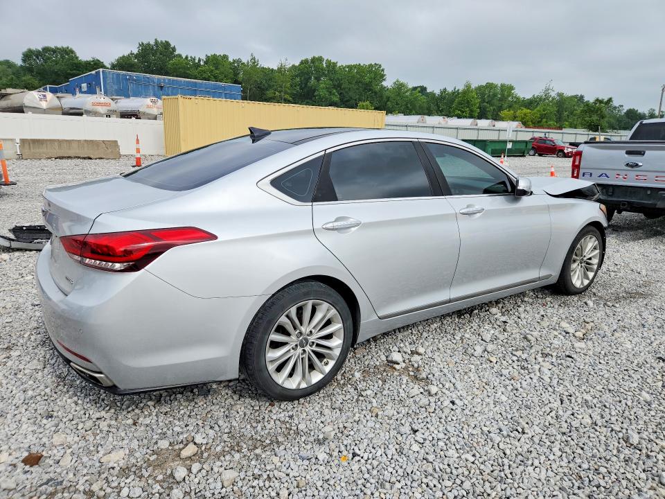 2015 Hyundai VIN KMHGN4JEXFU039113 COPART salvage auction — FRONT END, Oh - Cert Of Title-Salvage, sold $2,200 on 2026-07-14 (photo 3)