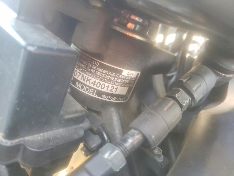 2022 Honda Gl1800c VIN JH2SC7907NK400121 COPART salvage auction — FRONT END, Nc - Salvage Certificate Of Title, sold $8,400 on 2026-07-16 (photo 9)