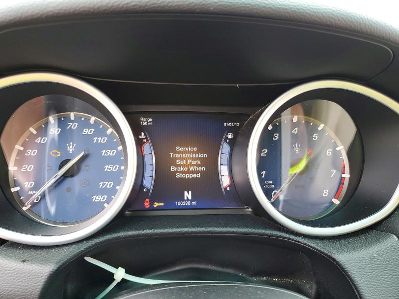 2015 Maserati Ghibli VIN ZAM57RTA1F1135402 COPART salvage auction — MECHANICAL, Sc - Certificate Of Title, sold $2,400 on 2026-08-05 (photo 9)