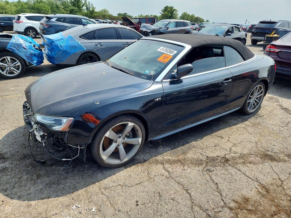 2016 Audi S5 VIN WAUC4AFH1GN009790 COPART salvage auction — FRONT END, Pa - Cert Of Title, sold $2,600 on 2026-07-24 (photo 1)