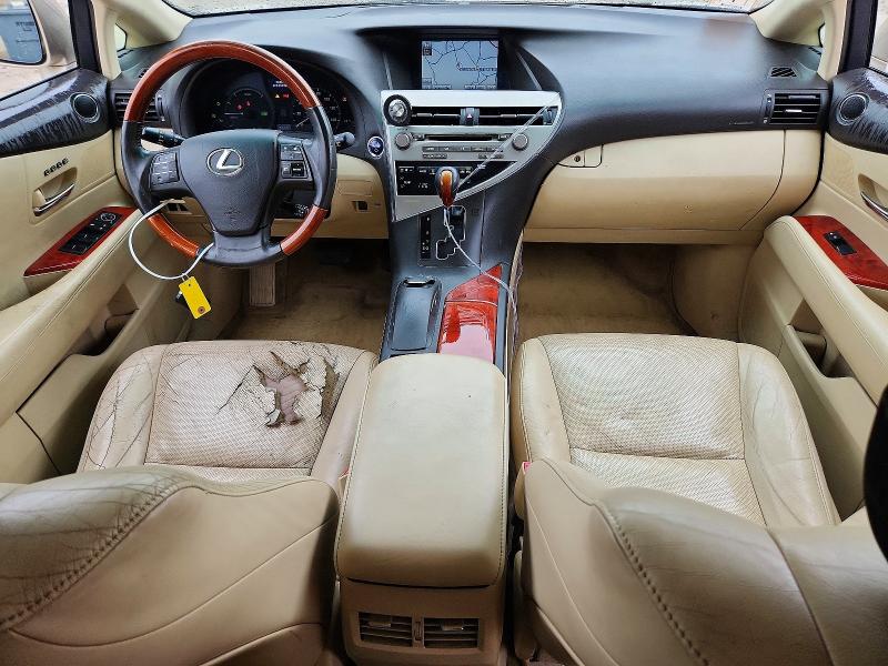 2011 Lexus Rx 450h VIN JTJBC1BA2B2420701 COPART salvage auction — FRONT END, MA - CERT OF TITLE-RECONSTRCTD COLL, sold $2,250 on 2026-07-13 (photo 8)