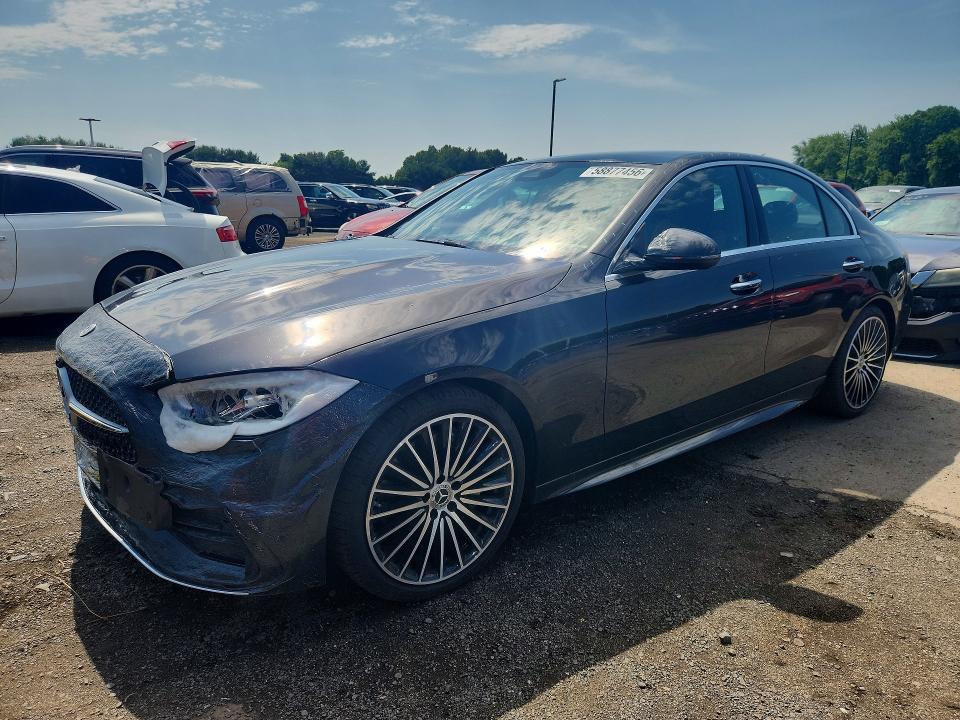 2026 Mercedes-benz C class VIN W1KAF4HB0TR307996 COPART salvage auction — BURN, Ma - Cert Of Title-Salvage, sold $19,300 on 2026-07-09 (photo 1)