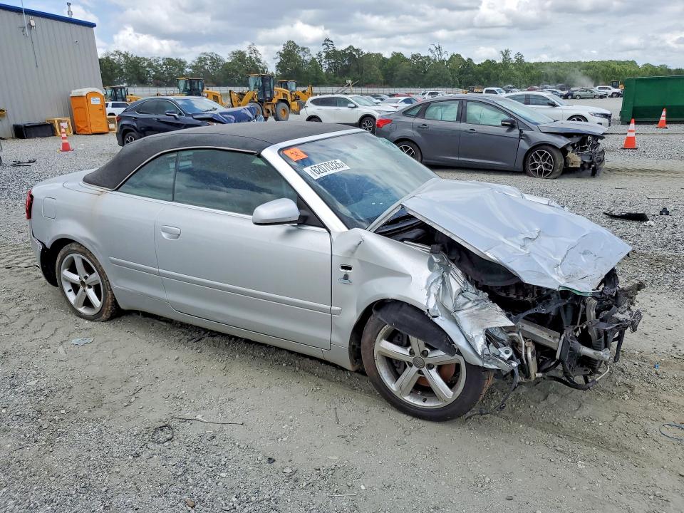 2007 Audi A4 VIN WAUDH48H57K026200 COPART salvage auction — FRONT END, SC - CERTIFICATE OF TITLE, sold $350 on 2026-07-27 (photo 4)