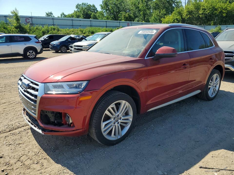 2018 Audi Q5 VIN WA1CNAFY6J2248657 — COPART salvage auction photo
