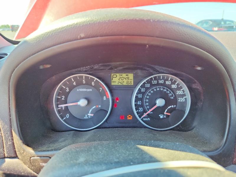 2007 Hyundai Accent VIN KMHCN35C37U005792 COPART salvage auction — FRONT END, ON - PERMIT NO BRAND - UNFIT, sold $275 on 2026-07-28 (photo 9)