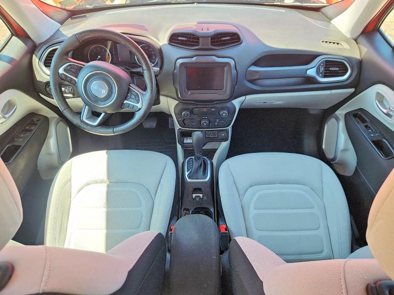 2018 Jeep Renegade VIN ZACCJABB6JPJ59791 COPART salvage auction — FRONT END, VA - CERT OF TITLE - SALVAGE, sold $1,100 on 2026-07-27 (photo 8)