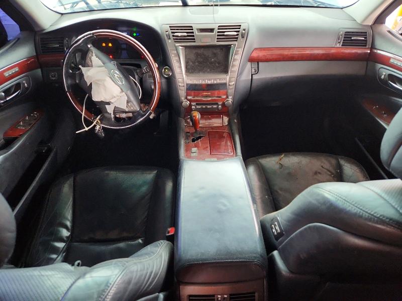 2009 Lexus Ls VIN JTHBL46F895085249 COPART salvage auction — FRONT END, TX - SALVAGE VEHICLE TITLE, sold $725 on 2026-07-30 (photo 8)