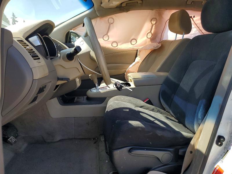 2009 Nissan Murano VIN JN8AZ18W59W127592 COPART salvage auction — SIDE, WA - BILL OF SALE, sold $175 on 2026-07-21 (photo 7)