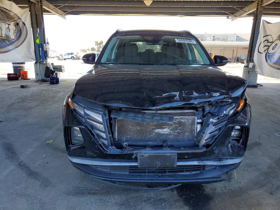 2022 Hyundai Tucson VIN 5NMJFCAE8NH074899 COPART salvage auction — FRONT END, Ca - Salvage Certificate, sold $5,400 on 2026-07-09 (photo 5)