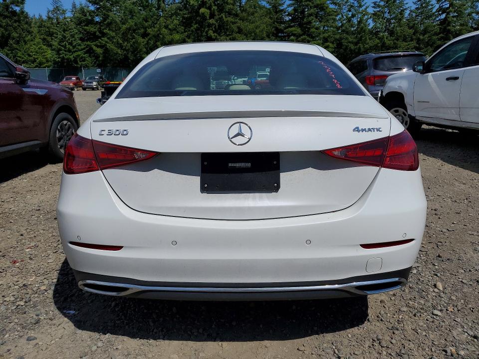 2022 Mercedes-benz C class VIN W1KAF4HB4NR018493 COPART salvage auction — FRONT END, Wa - Affidavit In Lieu Of Title, sold $16,600 on 2026-08-11 (photo 6)