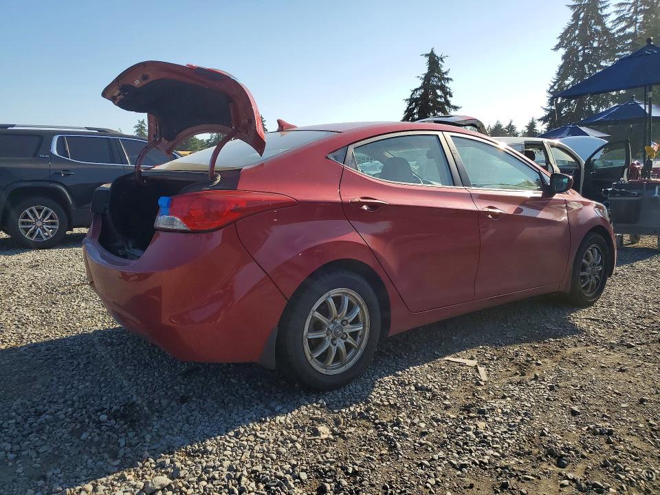 2013 Hyundai Elantra VIN KMHDH4AE9DU638317 COPART salvage auction — REAR END, Wa - Bill Of Sale, sold $875 on 2026-07-31 (photo 3)