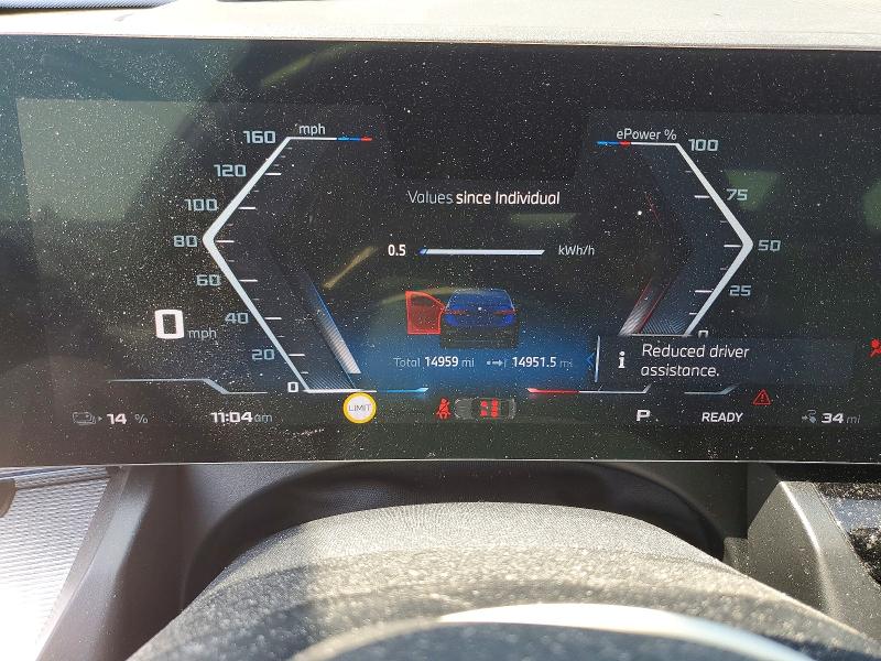 2025 BMW I5 VIN WBY43FK03SCU91818 COPART salvage auction — FRONT END, MD - CERT OF SALVAGE > 75% DAMAGE, sold $30,250 on 2026-09-04 (photo 9)