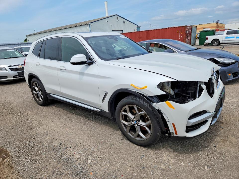 2021 BMW X3 VIN 5UXTY5C01M9E60561 COPART salvage auction — FRONT END, ON - PERMIT SALVAGE, sold $3,600 on 2026-07-21 (photo 4)