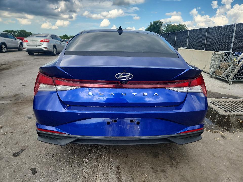 2022 Hyundai Elantra VIN KMHLM4AG4NU312967 COPART salvage auction — SIDE, Fl - Cert Of Title Slvg Rebuildable, sold $375 on 2026-07-28 (photo 6)
