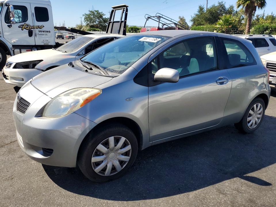 2007 Toyota Yaris VIN JTDJT923475055636 COPART salvage auction — MECHANICAL, CA - DIS/DLR/EXP APP FOR DUP CLEAN, sold $500 on 2026-07-30 (photo 1)