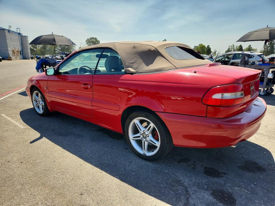 2002 Volvo C70 VIN YV1NC53D72J027700 COPART salvage auction — VANDALISM, Ca - Salvage Certificate, sold $400 on 2026-08-04 (photo 2)